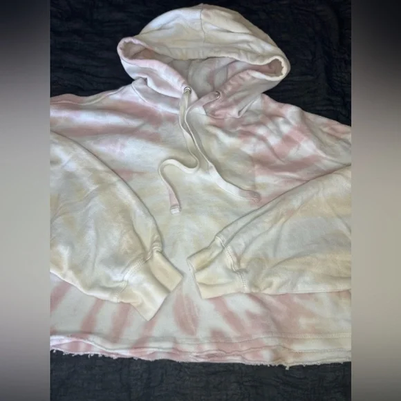 Tie Dye Crop Hoodie - Picture 3 of 4